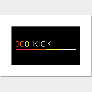 808 KICK Retro Vintage Drum Machine Posters and Art